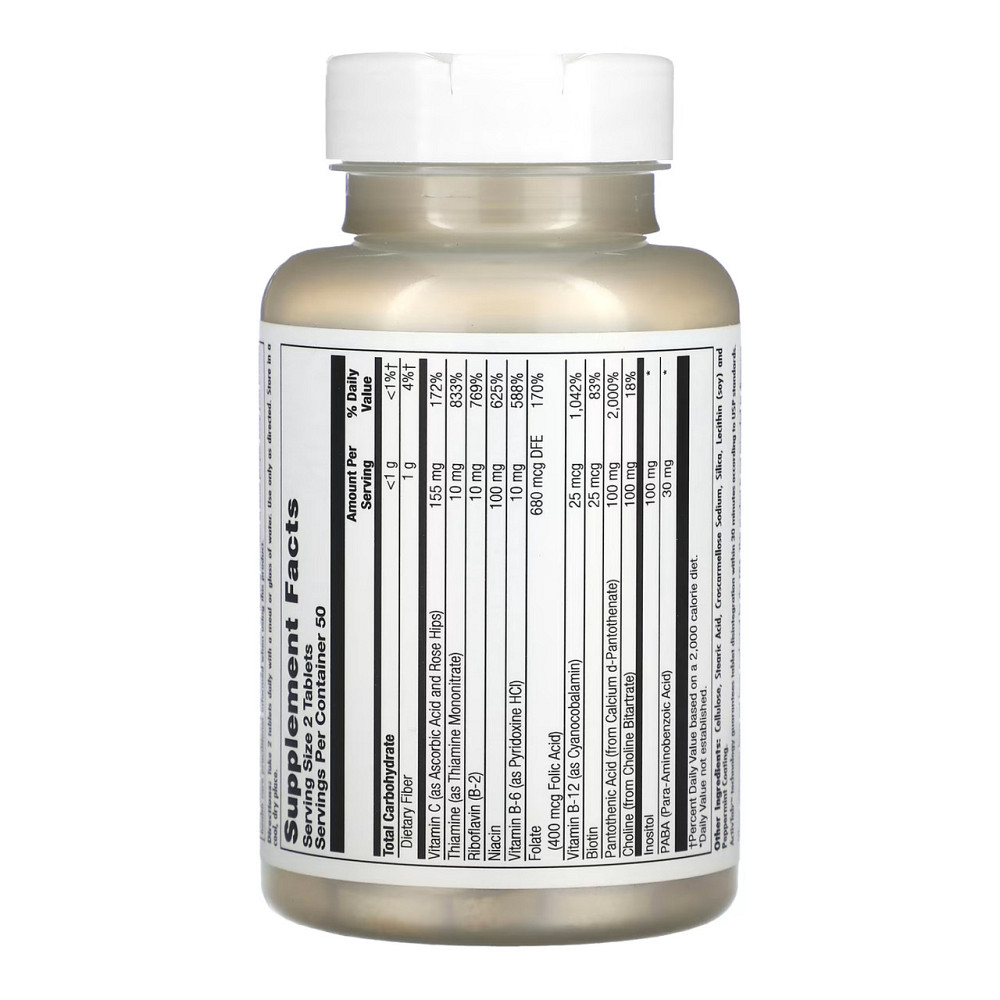 Комплекс витамина группы В KAL Stress B Complex 100 tabs Киев - изображение 2