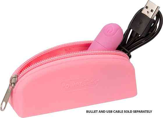 Сумка для хранения секс-игрушек PowerBullet - Silicone Storage Zippered Bag Pink Sex Aura Киев