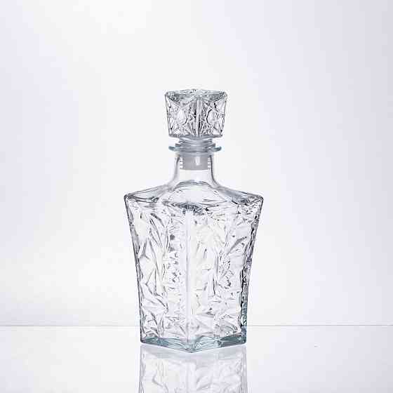 Набір для напоїв графин та 6 склянок для напоїв із товстого скла прозорий 64486-26 Київ