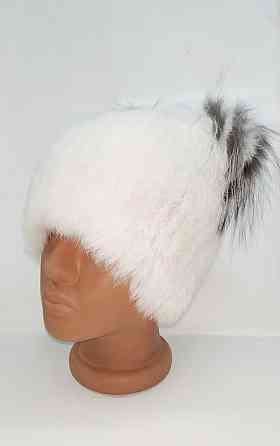Шапка меховая женская кошка Хлоя Белый Харьков
