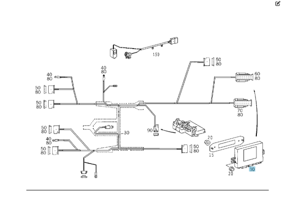 Mercedes-Benz  A2305451232 Блок керування безключовим доступом keyless-go CL C215 S-class short W220 SL R230 S-class long V220 Одеса