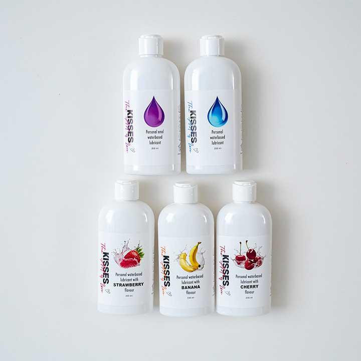 Лубрикант на водній основі Kisses Полуниця 200 мл. – Інтимне мастило Вінниця - фото 5