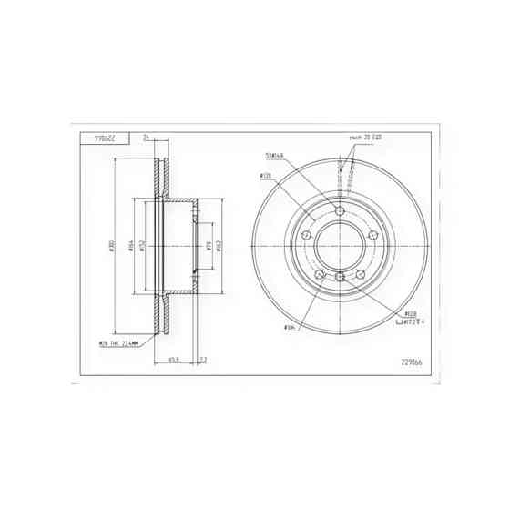 Диск BMW 1 (E81), 3 (E90) передний (300x24mm) тормозной Мукачево
