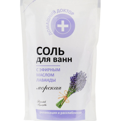 Сіль для ванн Домашній Доктор З ефірною олією лаванди 500 г (4823015921728) Вінниця - фото 1
