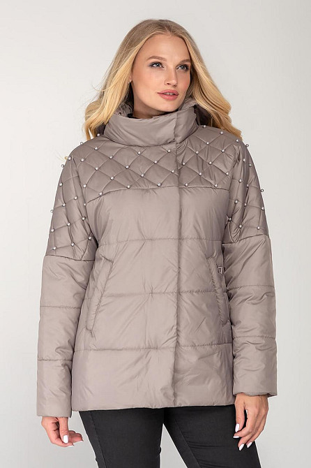 КУРТКА ДЕМІСЕЗОННА ЖІНОЧНА БУСИНКА, 46-54 Р Київ - фото 6