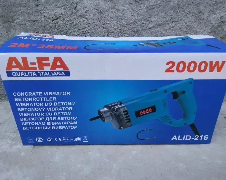 Вібратор для бетону для будівельників Al-Fa ALID216,Бетонний глибинний вібратор 2000 Вт,Вібратор будівельний вал 2 м Львів - фото 5