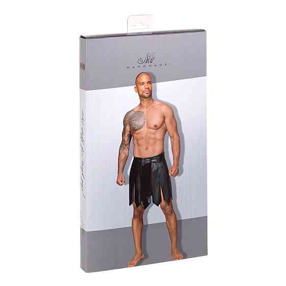 Мужская юбка гладиатора Noir Handmade H053 Eco leather men's gladiator skirt, XL, экокожа Sex Aura Киев
