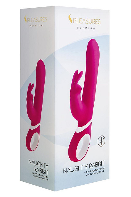 Вібратор NAUGHTY RABBIT PINK Sex Aura Київ - фото 2