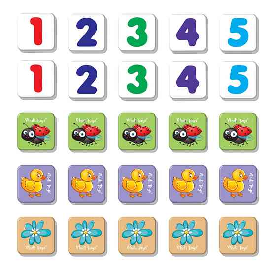 Магнітна гра для дітей "Рахуємо до 5" Vladi Toys VT5900-03 (укр) Вінниця