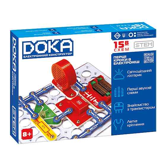 Конструктор електронний Doka Перші кроки в електроніці (В) Дніпро
