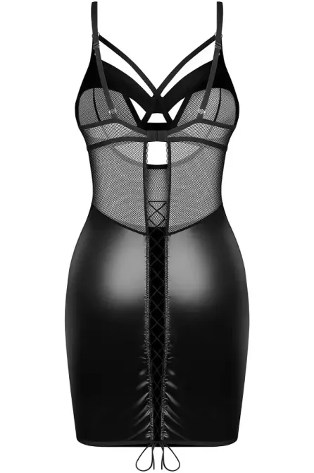 Сорочка Obsessive Dominna chemise & thong S/M Львів - фото 4