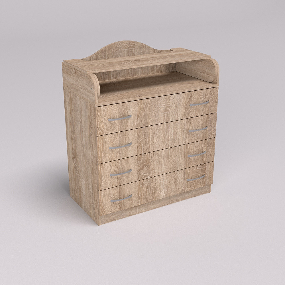 Комод пеленальний №1, Дуб Сонома, 864/465/1020 Львів - фото 2
