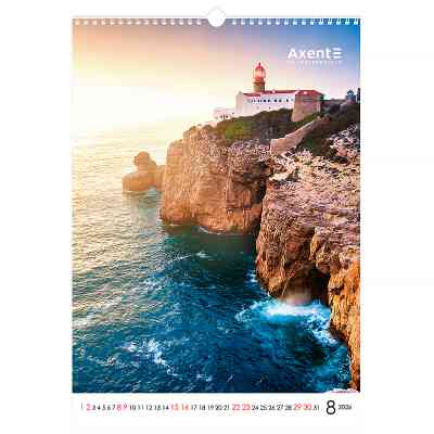 Календар Axent настінний А3 2026 р. Landscapes (8804-26-1-A) Вінниця