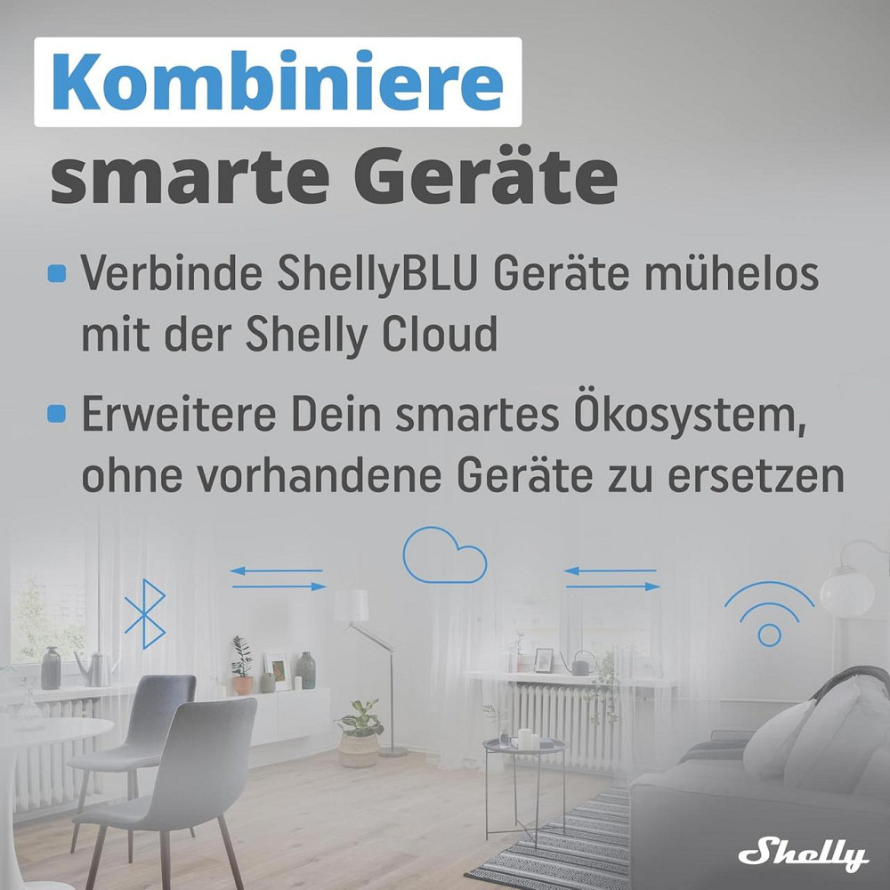 Шлюз Shelly BLU Bluetooth Wi‑Fi USB‑A донгл для автоматизації дому сумісний з Alexa Google Home iOS Android без хабу Київ - фото 6