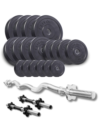 Набор Elitum Titan 86 кг штанга и гантели для силовых тренировок комплект для дома и спортзала Киев