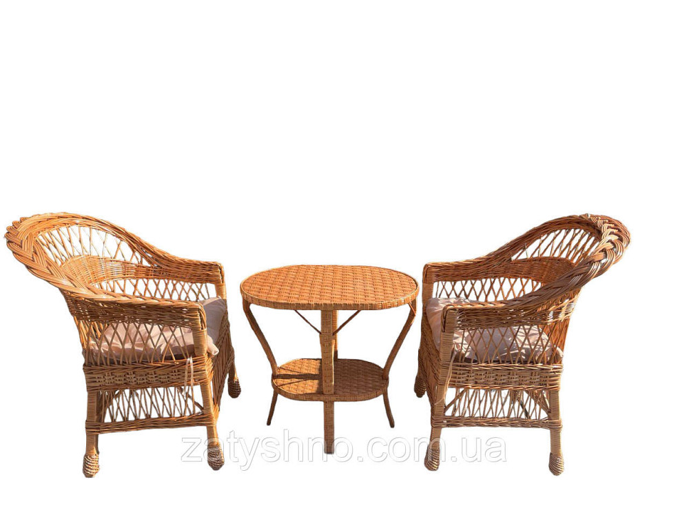 Меблі плетені з овальним столом Київ - фото 5