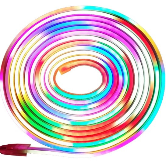 Светодиодная лента LED NEON 5м мультицвет силиконовая с пультом, влагозащита 12V-220V Одесса - изображение 10