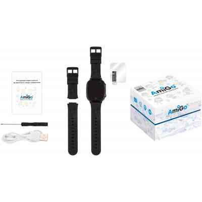 Смарт-годинник Amigo GO008 MILKY GPS WIFI Black (873291) Вінниця