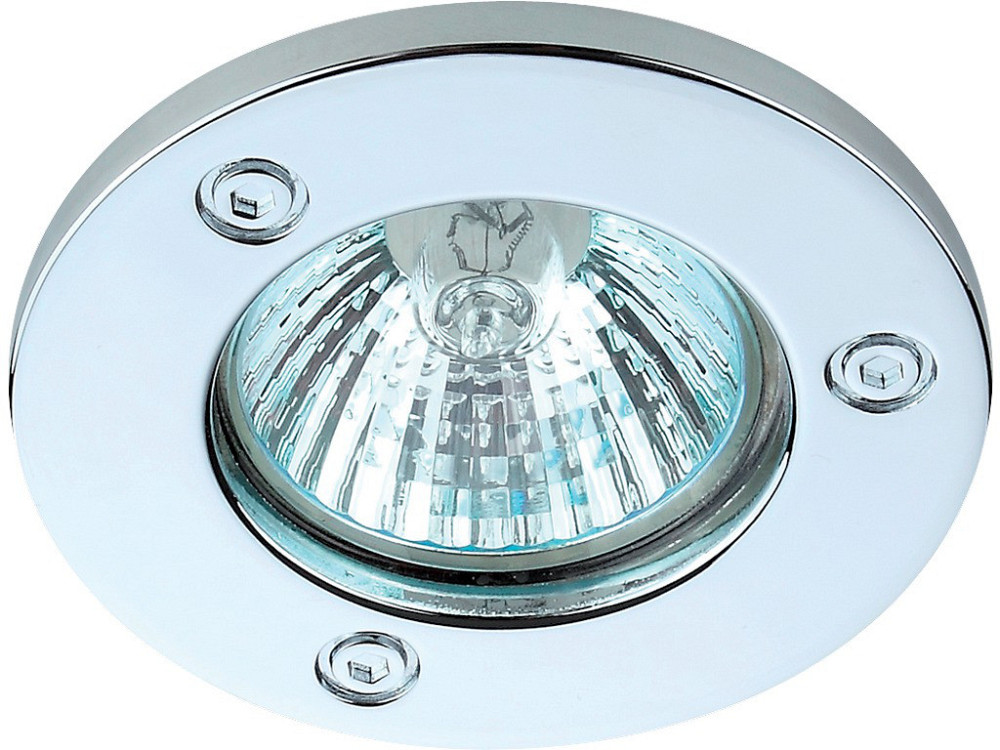 Спот - встраиваемый светильник 1хGU10х50W, хром, L6052 не поворотный Днепр - изображение 1