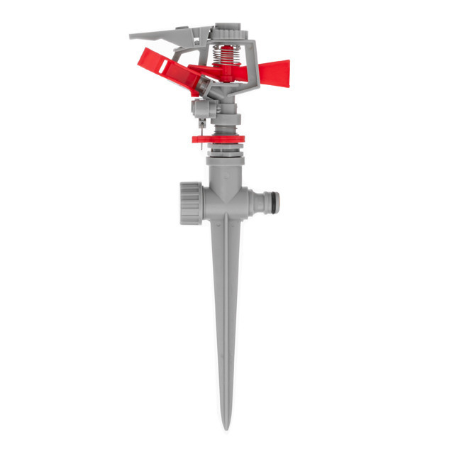 Дощувач пульсаційний на кілку, з повною або частковою зоною поливу до 12 м, матеріали: PP, ABS INTERTOOL GE-0051 Київ - фото 2