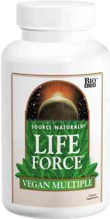 Мультивітаміни для веганів Source Naturals Life Force Vegan Multiple 60 таб Київ