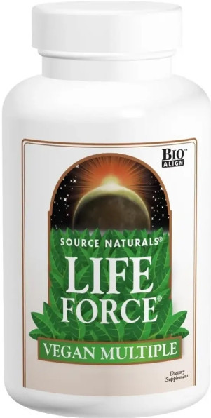 Мультивітаміни для веганів Source Naturals Life Force Vegan Multiple 60 таб Київ - фото 1