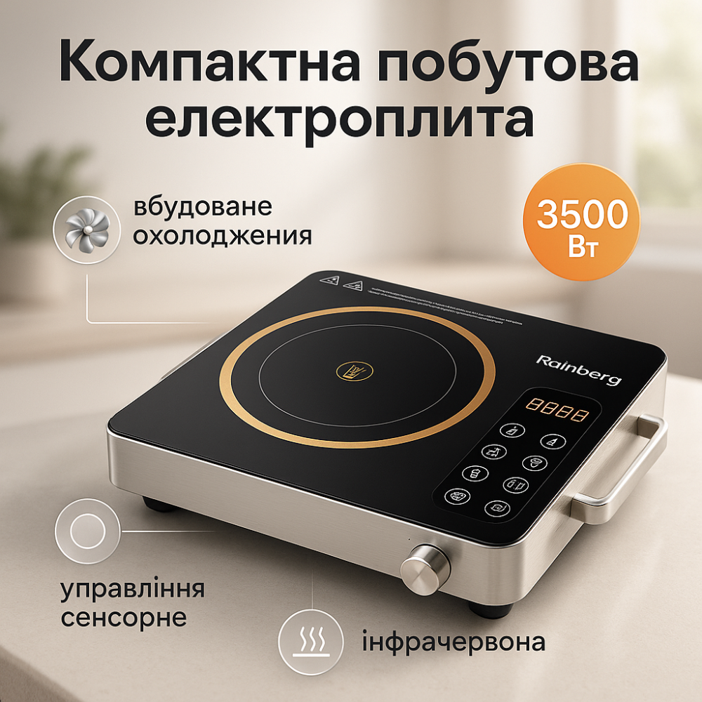 Плита інфрачервона Rainberg RB-2278 3200Вт HR-59 Львів - фото 11