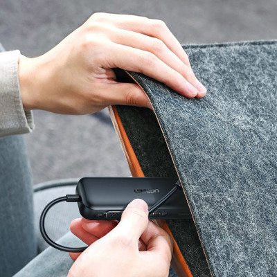 Перехідник USB2.0 Type-C to VGA V1.2/HDMI V2.0b/DP V1.2a CM260 black Ugreen (60568) Вінниця - фото 5