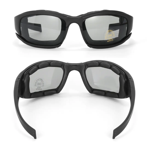 Очки тактические с поляризацией Daisy Х7 4 сменных линзы + чехол (Черный) Киев