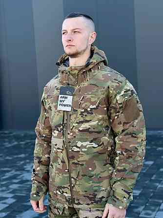 Військова зимова куртка Call Dragon мультикам напідкладці Omni-Heat з капюшоном зимова куртка зсу WAR Львів