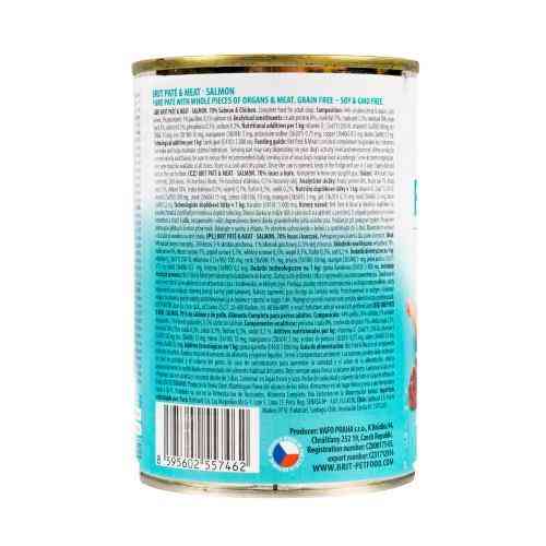Вологий корм Brit Care Pate&Meat для собак, з лососем, 400 г Київ