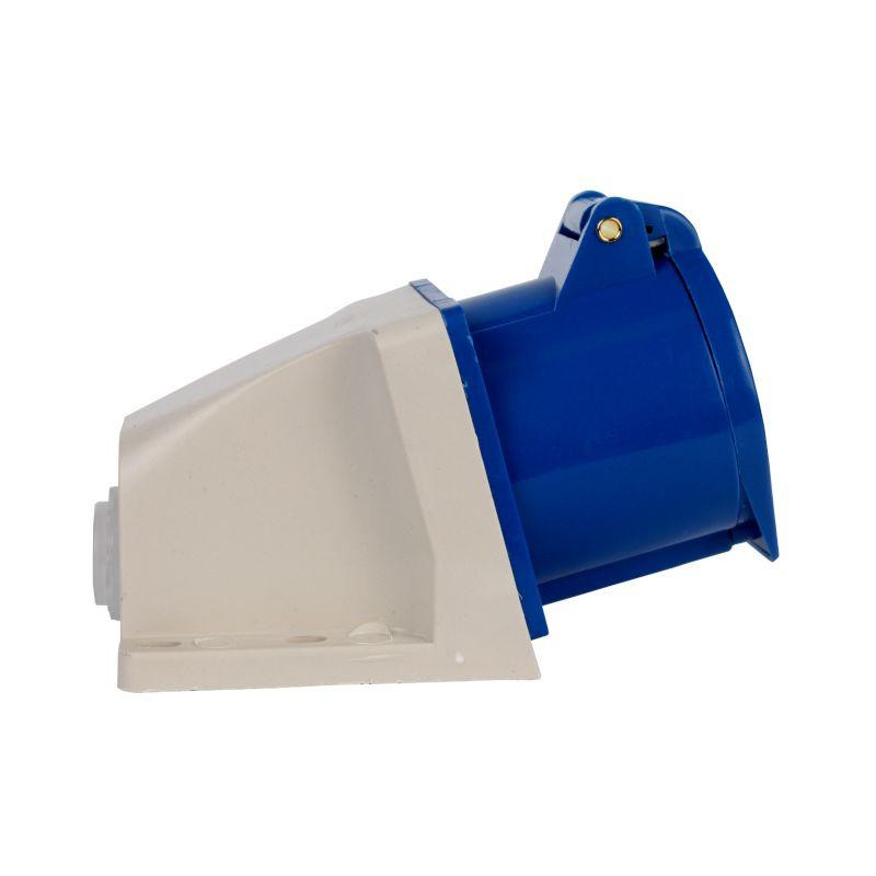 Разъем силовой штепсельный стационарный 3x16 2P+PE, 16А, 220-250 В, IP44 Днепр - изображение 3