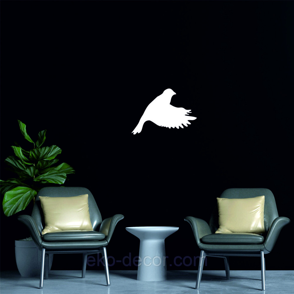 Декоративное настенное Панно «Птичка» Декор на стену(цена за 1шт) 20*14 см, Белый Киев - изображение 7