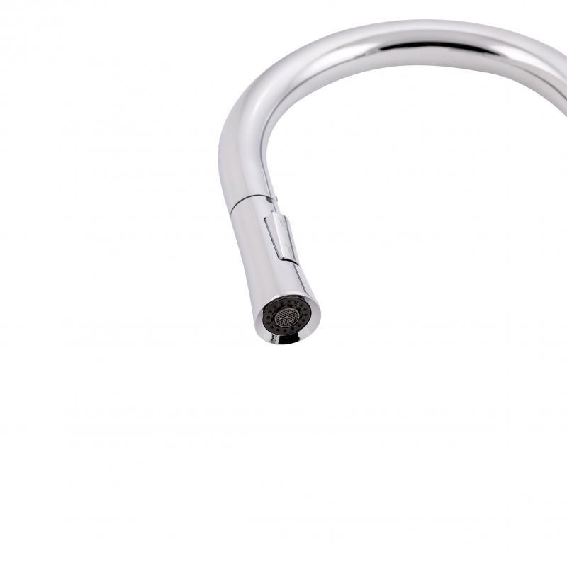 Змішувач для кухні Qtap Evicka з висувним виливом QTEVI9135103UC Chrome Київ - фото 6