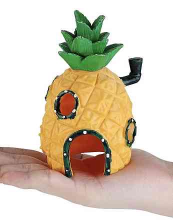 Декор для акваріума Будинок Губки Боба 13 на 7,5 на 7,5 см жовтий Київ