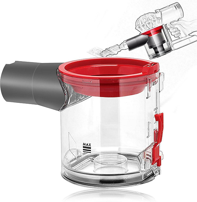 Бак-контейнер для пылесоса Dyson V7 V8 для пыли сменный прозрачный пылесборник, колба резервуар 967699-01 Киев - изображение 1