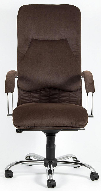 Офісне Крісло Керівника Richman Nicosia Tiffani Chocolate Хром М2 AnyFix Коричневий Київ - фото 2