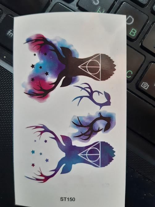 Татуювання "оленячі Роги" - 10*6см Київ - фото 1