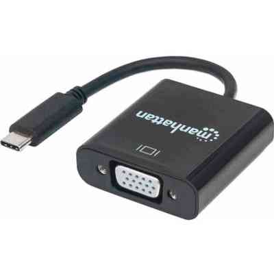 Переходник USB3.1 Type-C to VGA (F) Manhattan Intracom (151771) Винница