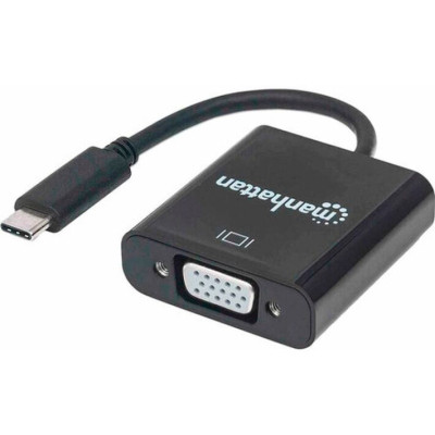 Перехідник USB3.1 Type-C to VGA (F) Manhattan Intracom (151771) Вінниця - фото 1