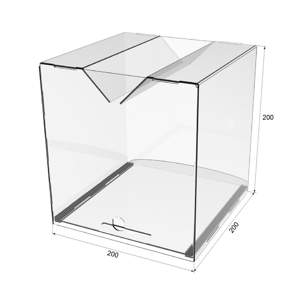 Скринька для пожертвувань EKOSTAR 200х200х200 широка щілина Київ - фото 4