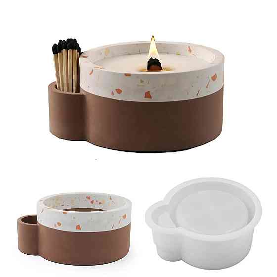 Силиконовая форма для изготовления свечек и других изделей из воска 17,6 x 15 x 7 см 