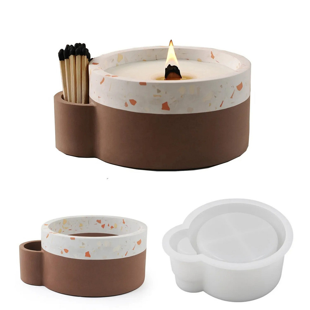 Силиконовая форма для изготовления свечек и других изделей из воска 17,6 x 15 x 7 см 