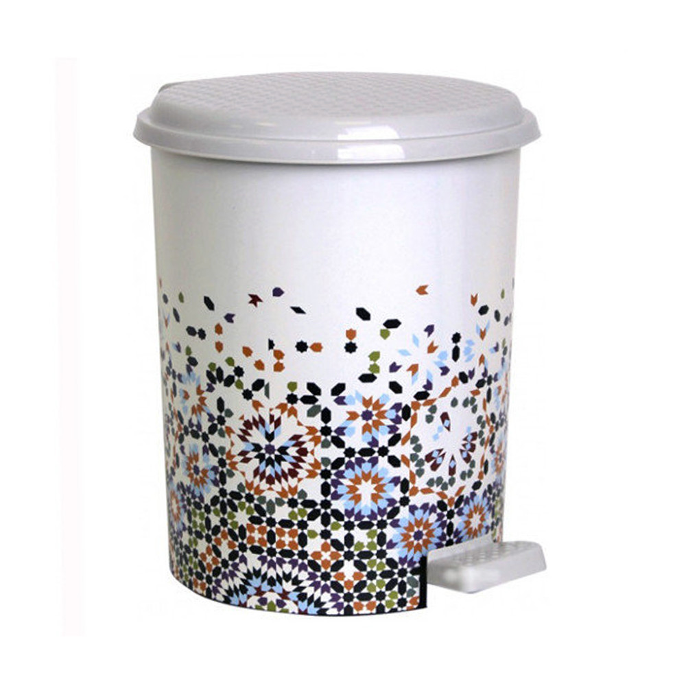 Відро для сміття з педаллю 6 літрів Elif (Еліф), Mosaic (Мозаїка). Одеса - фото 1