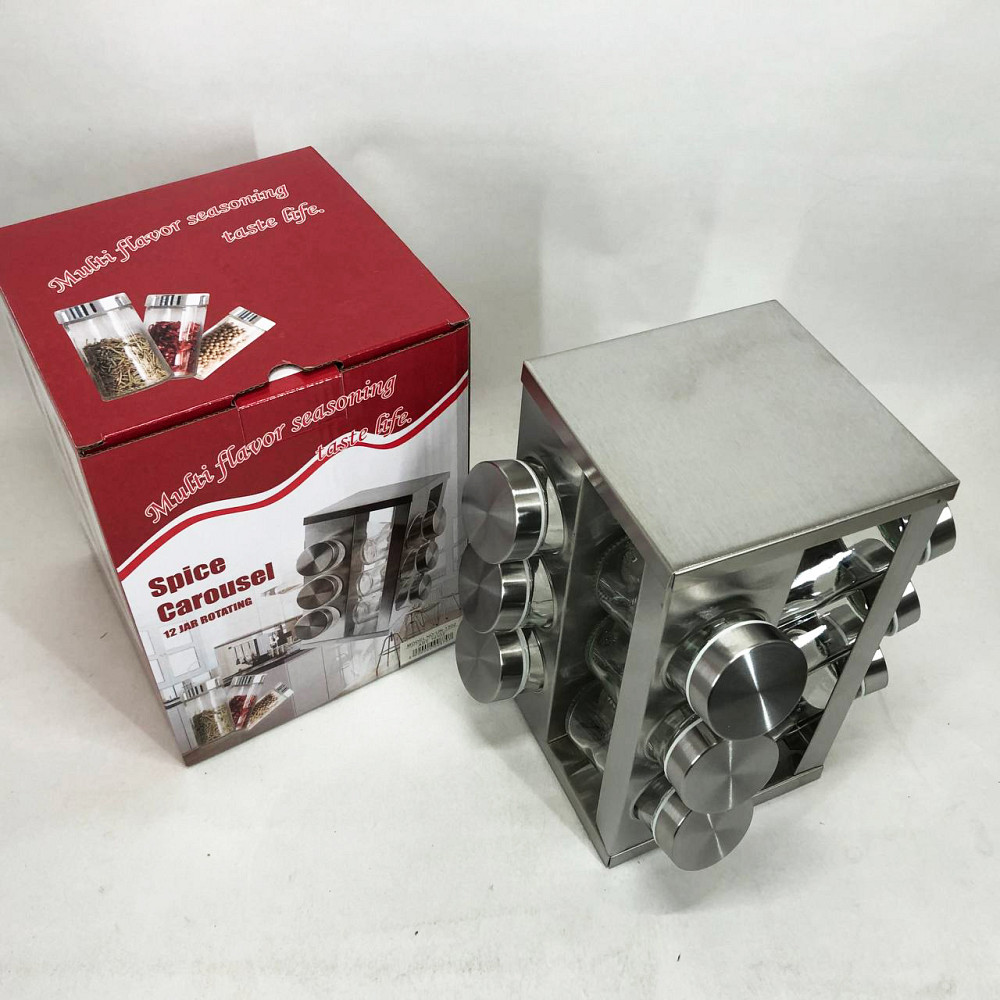 Баночка для трав и специй, Столовые наборы специй на подставке Емкости для на круглой подставке NL-60 Львов - изображение 9