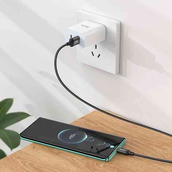 Кабель HOCO X89 Wind charging data cable Type-C Black Одеса