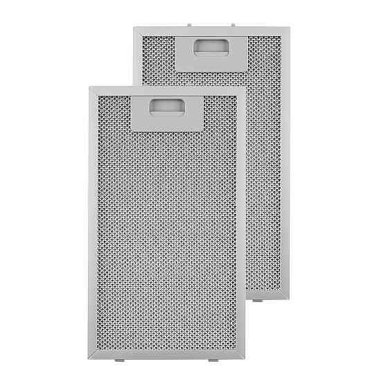 Алюминиевый жироулавливающий фильтр 18,5 x 31,8 см Сменный фильтр 2 шт. (Германия, читать описание) Ровно