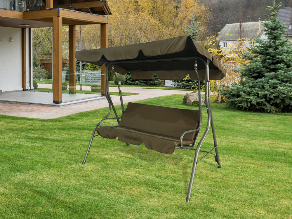 Качеля садовая 3 местная Avko Relax с козырьком для сада, дачи садовые качели Киев - изображение 4