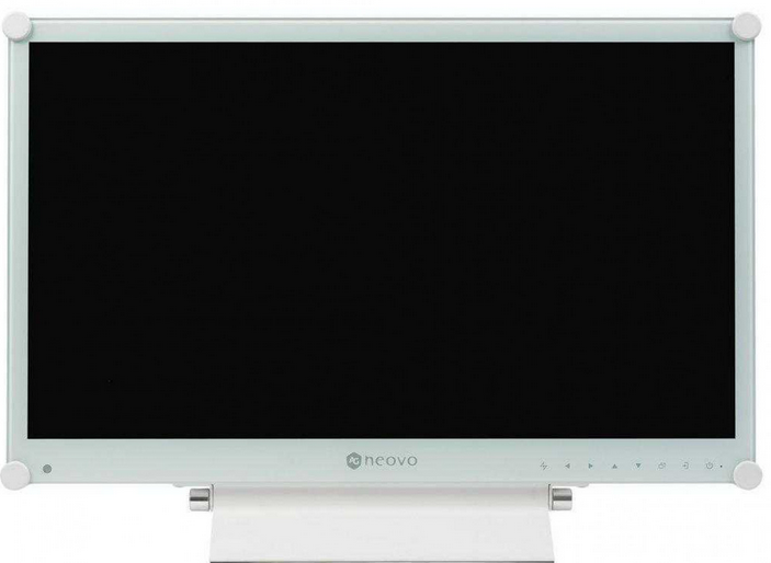 TFT 23.6" NEOVO MX-24, СКЛО NEOV™, VGA, DVI-D, HDMI, DP, 24/7, МЕТАЛЕВИЙ, КОЛОНКИ, БІЛИЙ (MX-24 WHITE) Київ - фото 1