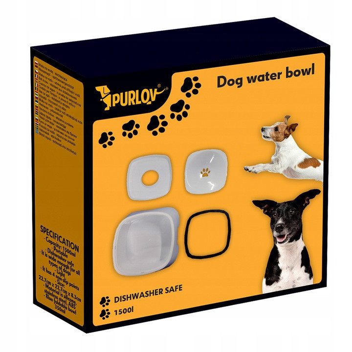 Миски для воды 500 мл набор 2 шт для домашних животных Purlov (24342) Нововолынск - изображение 4